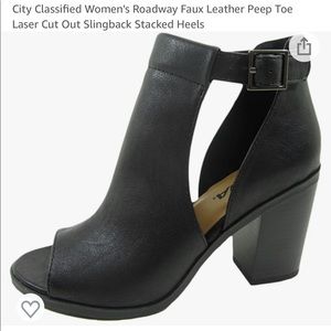 Soda peep toe heel